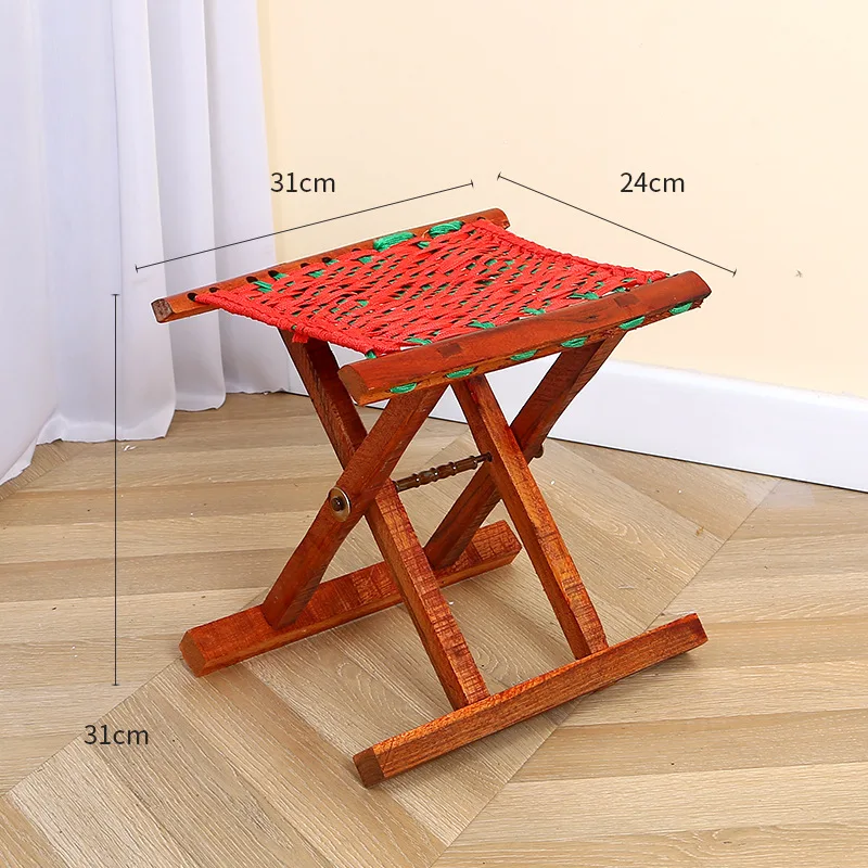 Factory directly delivery creative small mazar folding portable fishing chair solid wood small stool wooden chair