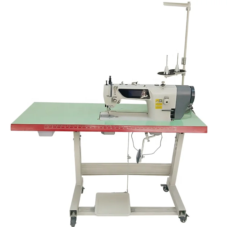 0303DF Automatic cowboy leather jacket sewing machine for leather