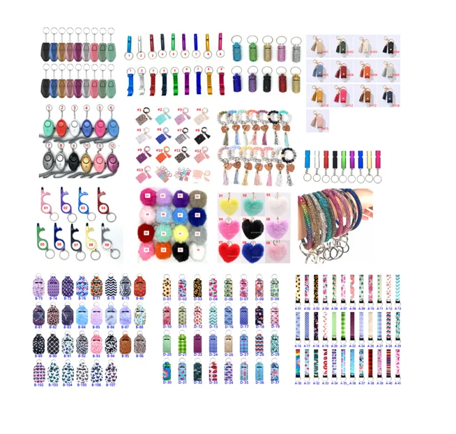 YMBR Woman Self Defense Keychain Set Self Defense Alarm Self Defense Supplies