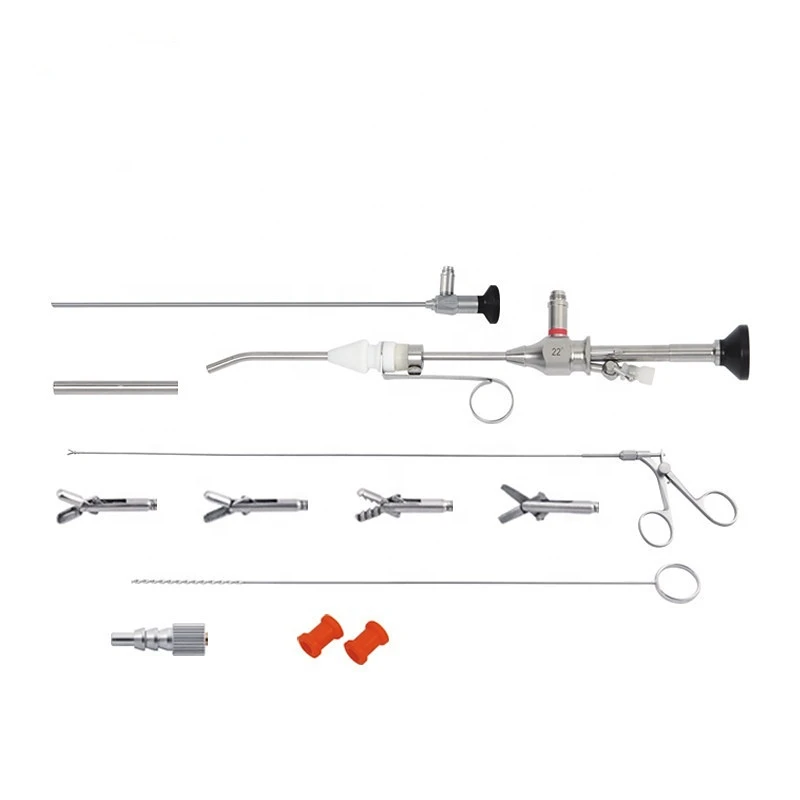 Full hd hysteroscopy set gynecology optique  22 degree hysteroscopy set gynecology