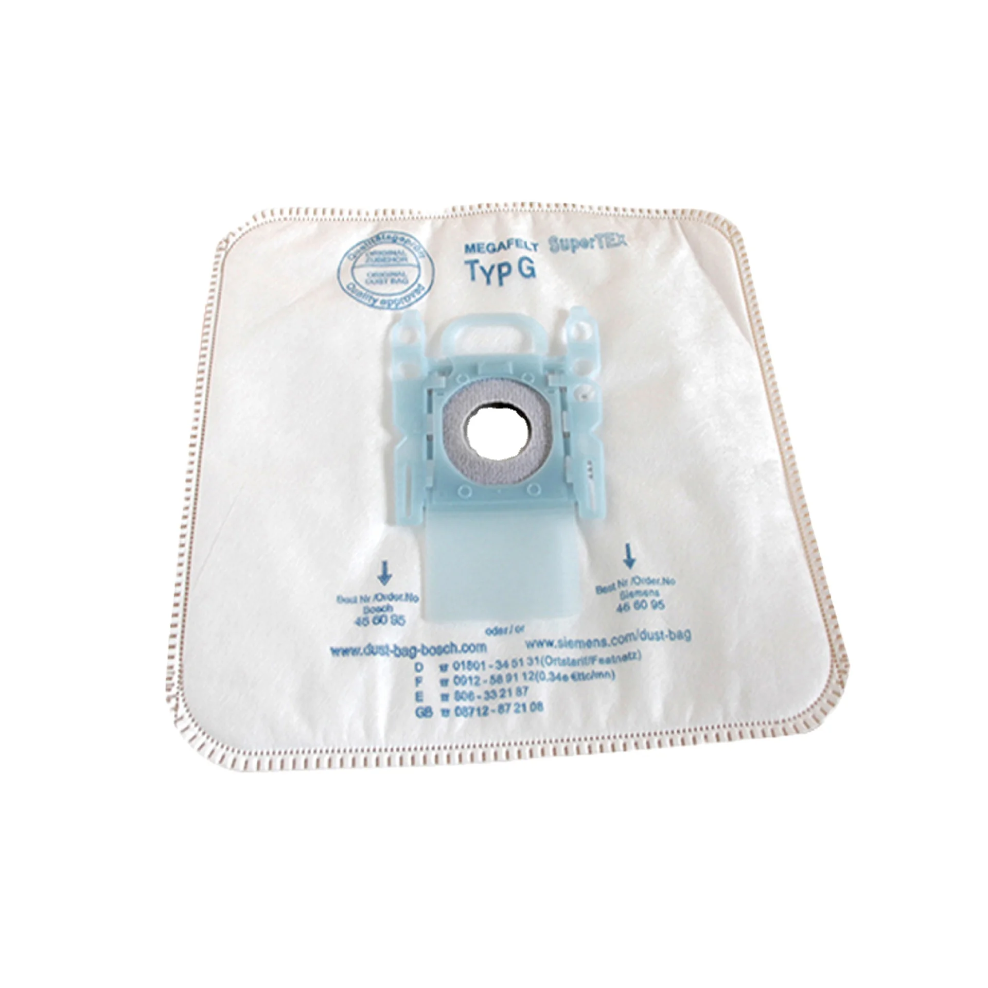 VACUUM CLEANER BOSCH DUST BAG OF ANTI-MICROBIAL MICRO FILTER NONWOVEN BAG FIT BOSCH TYPE G (PMBC06-B)
