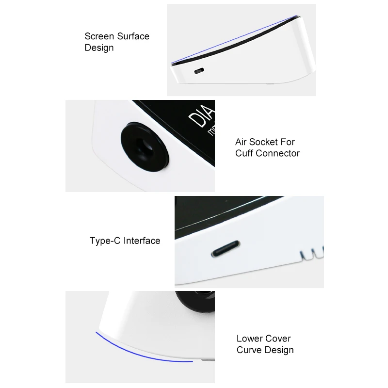 Electronic Smart Sphygmomanometer Blood Pressure Machine Digital BP Machine Automatic Digital BP Monitor Blood Pressure Monitor