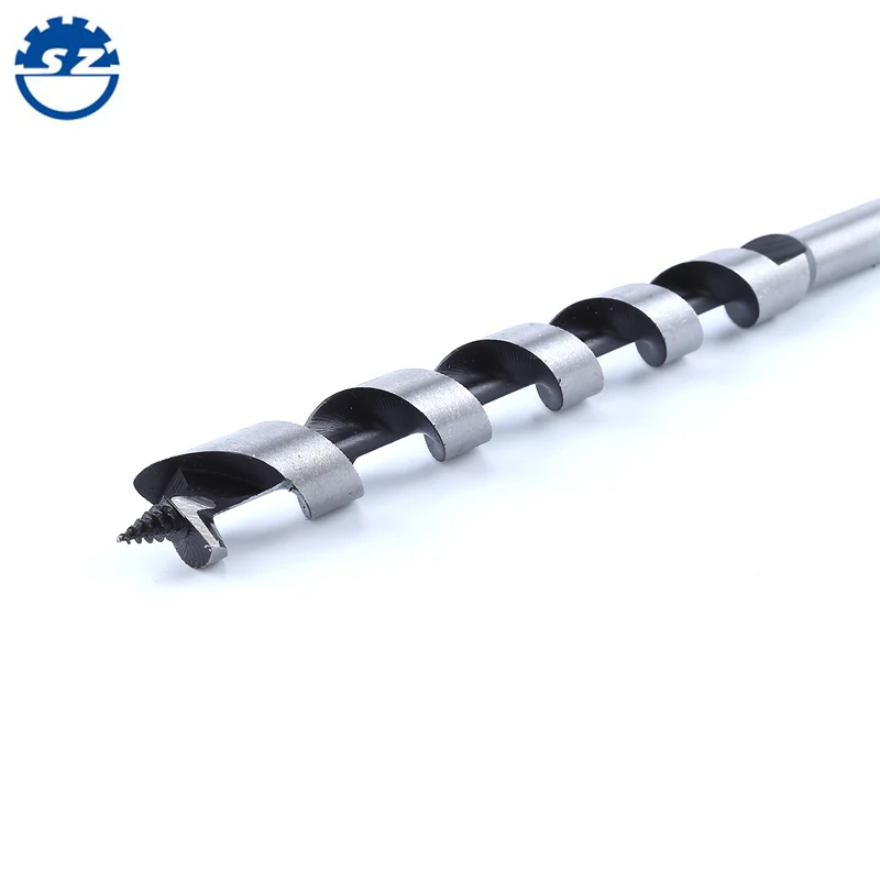 high carbon steel hex shank wood working auger drill bit for wooden drilling