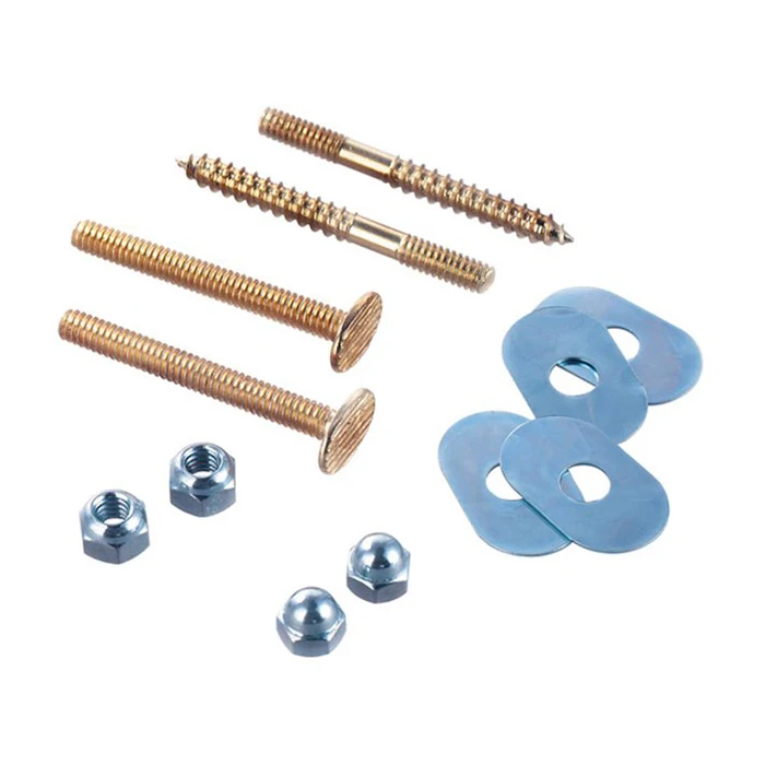 brass closet bolt kit toilet bolts , brass bolt toilet 5/16, 1/4  WC bolt