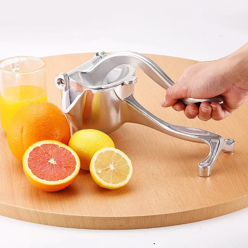 Manual Squeezer Aluminum Alloy Hand Pressure Orange Juicer Pomegranate Lemon Squeezer Portable Blender Hand Press Fruit Ju