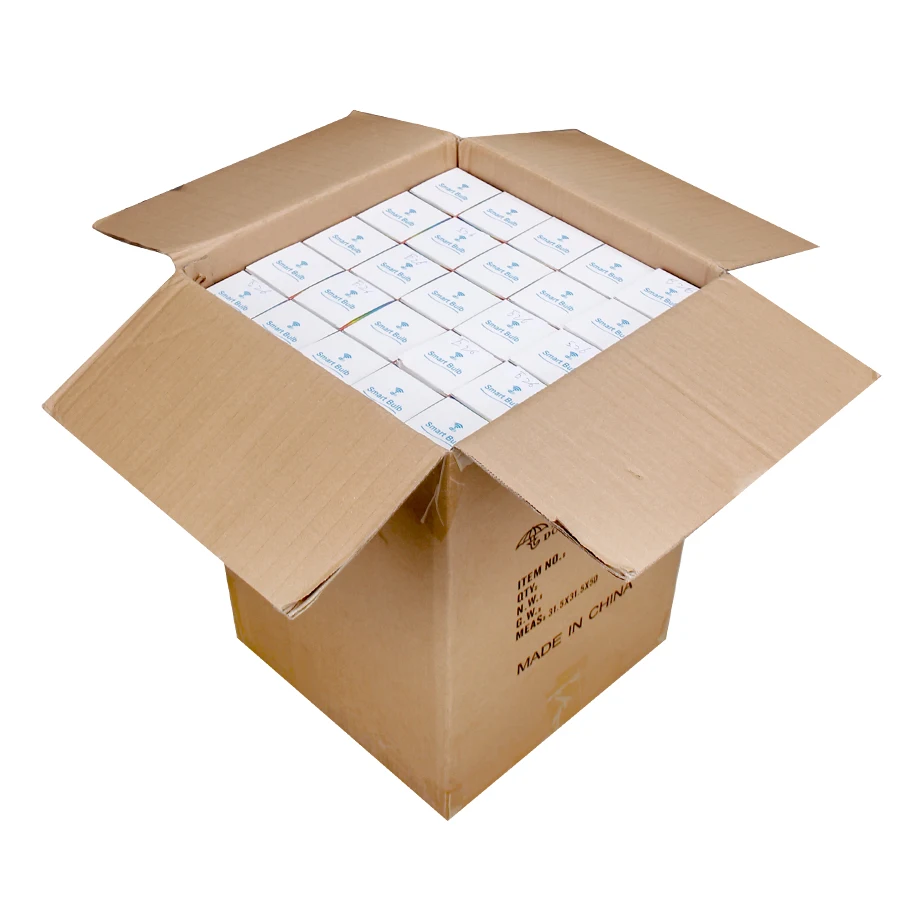 E27 E26 интеллектуальная беспроводная (Wi-Fi) Alexa вице-диспетчерской Декор несколько цветов (RGB) светодиодная TUYA Smart лампочка