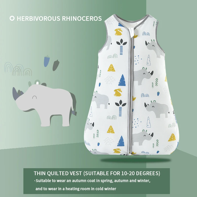 100% organic cotton newborn pajamas New spring autumn winter baby sleeping bags