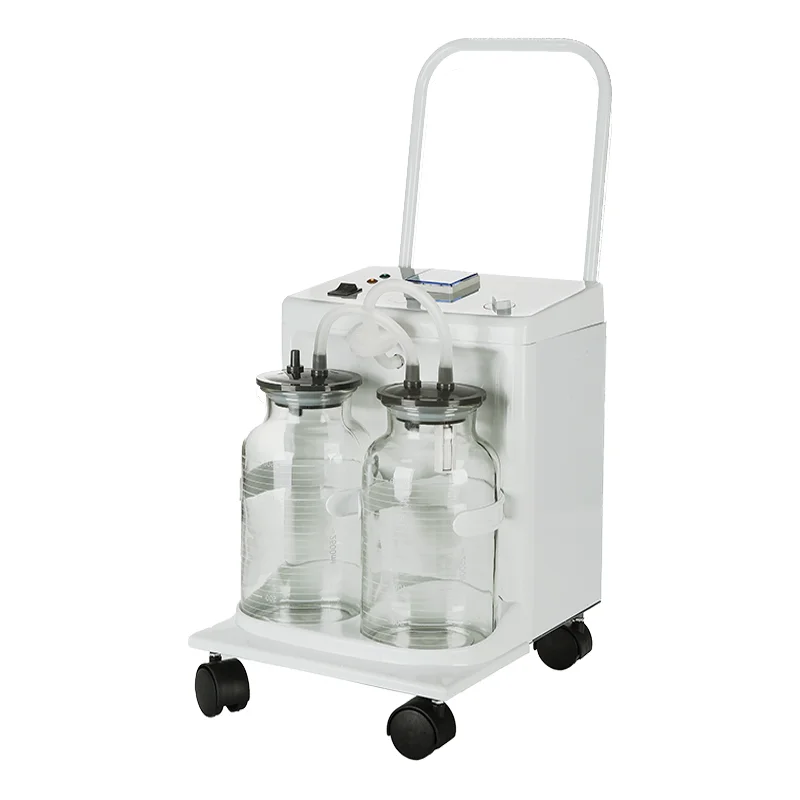 high flux medical use surgical electric suction units with handle and wheel for operation room