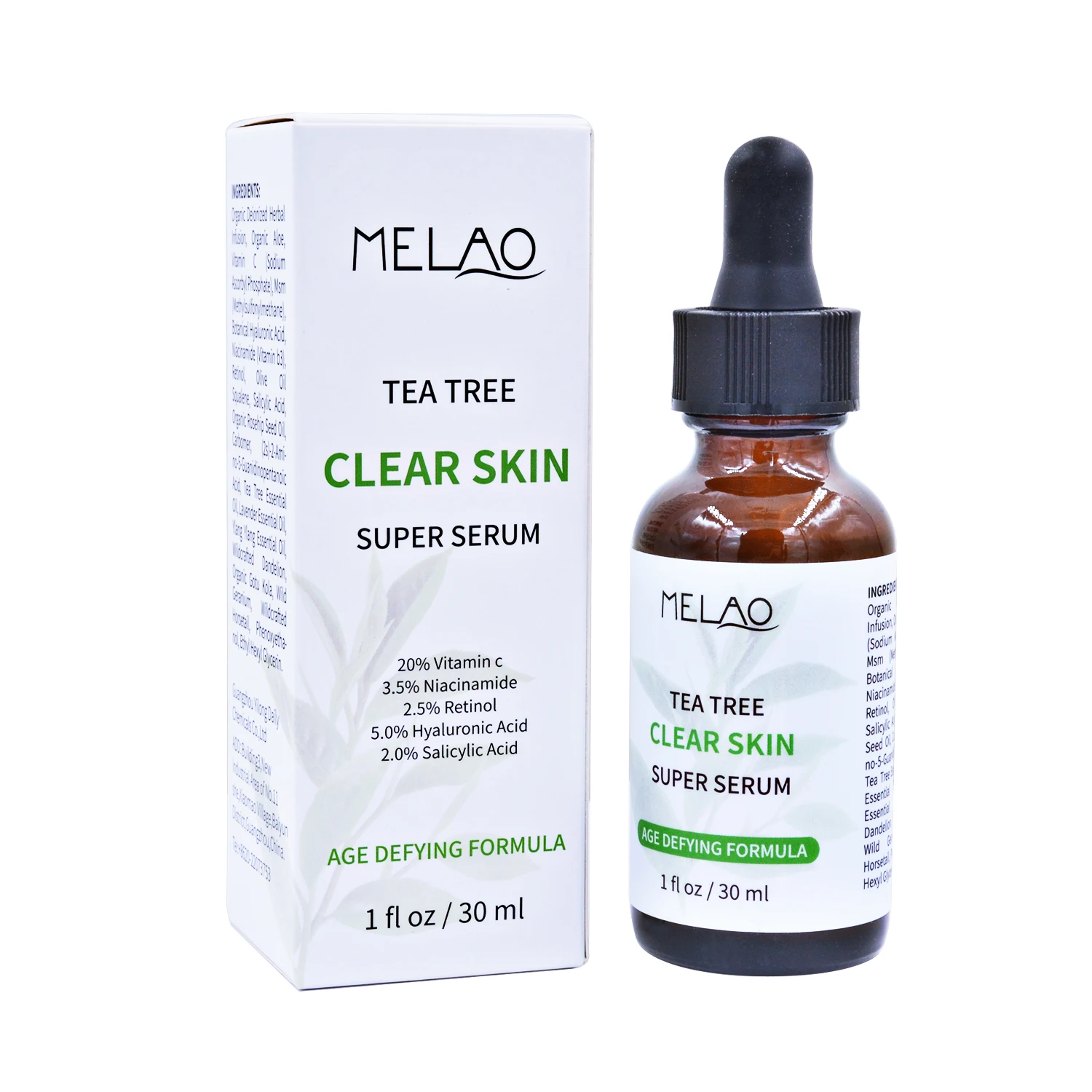 OEM Manufacturer hair growth serum tea tree oil skin serum