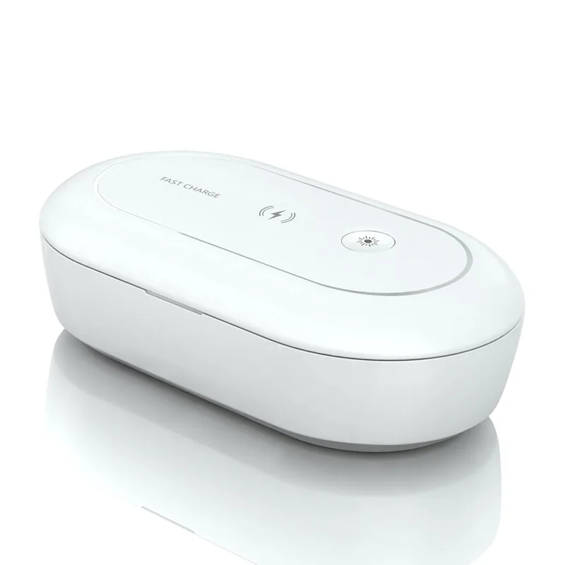 
Amazon Hot Sale Qi Charger 3in1 UV Sterilizer Wireless Charging Uv Box DC 5V 2A/9V 2A CE Rohs FCC; Germ Testing Report OJD-L03 