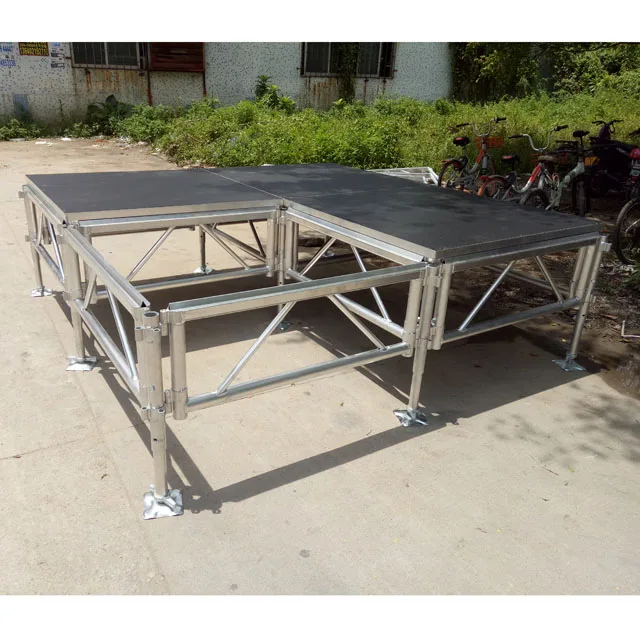 Portable Wedding Party stage floor aluminum stage support customized sizes