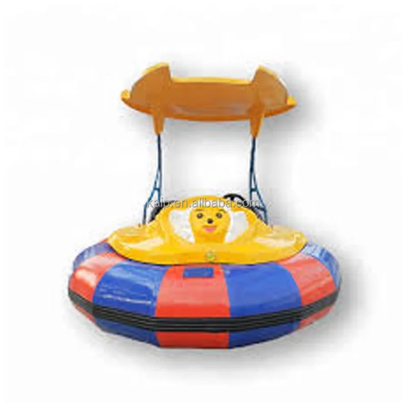 China factory water park equipment used duck swan pedal boat electric fiberglass bumper boat mini pontoon for sale