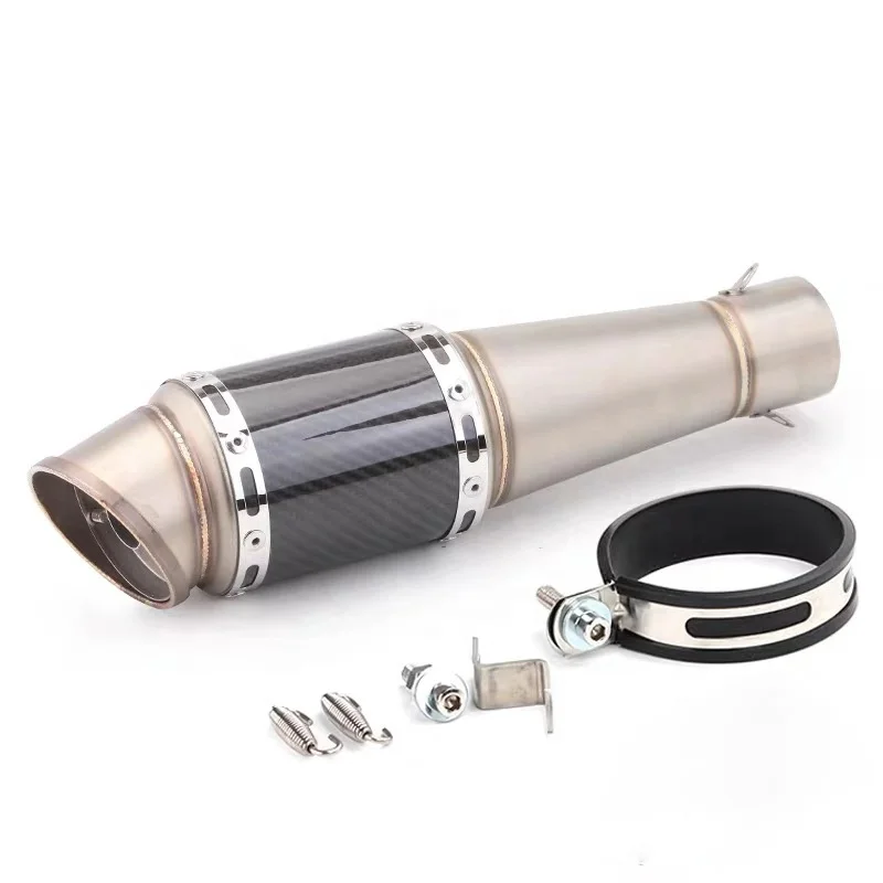 51mm Universal stainless steel muffler for motorcycling