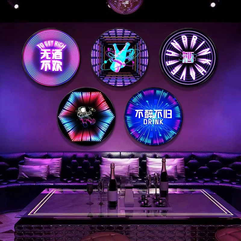 LED Abyss Lamp 3D Mirror Abyss Dance Floor for Party Disco