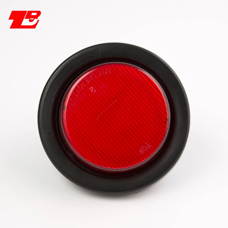 2.5 Inch Round Trailer Led Side Marker and Clearance Lights 3 Diodes w Grommet Waterproof 2.5 Round Led Marker Lights