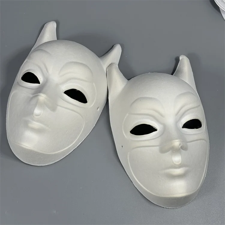 Halloween Party Movie Character Cosplay Bat Man Paper Mask Cosplay Party Pulp Mask Wholesale Blank Party Mask