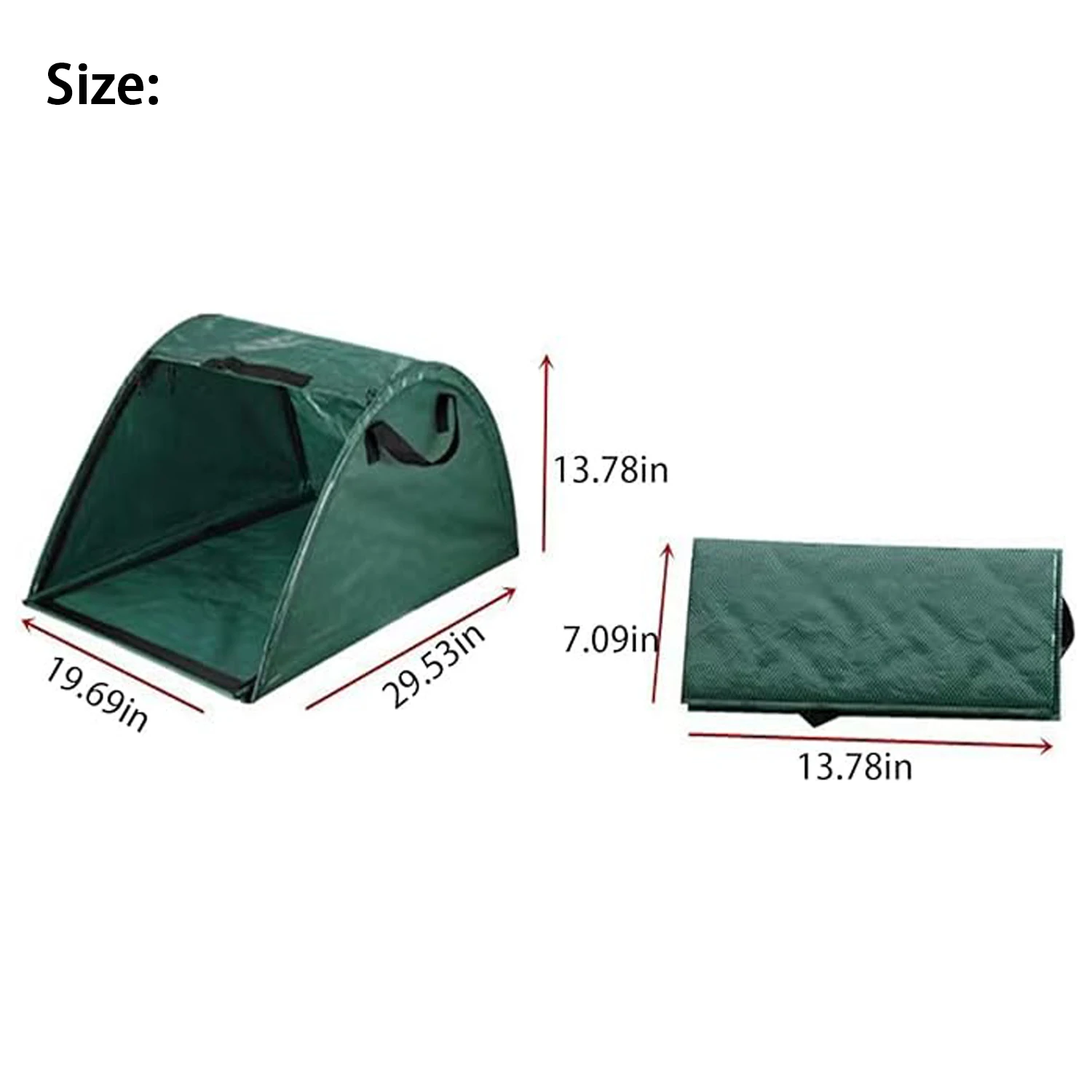 Custom Yard Foldable Dustpan Reusable Leaf Bag Chute Pick Up Tools Collector Portable Pop Up Garden Leaves Bag For Lawn Trash