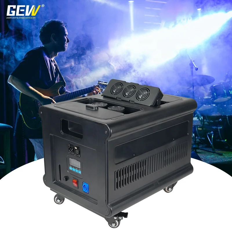 GEVV Professional 600W DMX Double Haze Machine Water-Based Mist Oil Mist Machine For Wedding Bar Nightclub