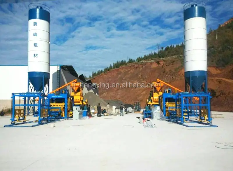 hot sale automatic QT-4-25 brick making machine for hollow block construction material making machine for South Africa