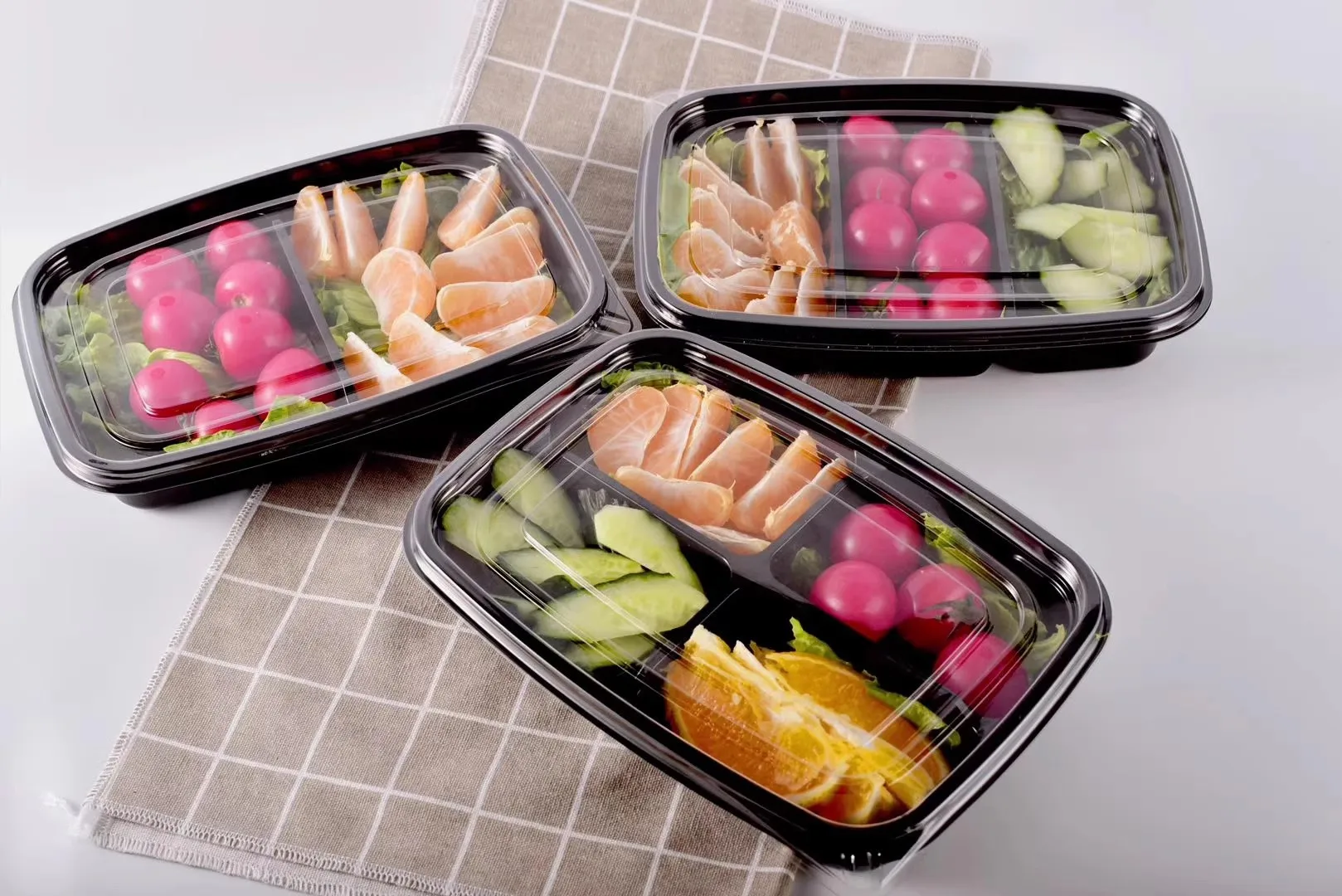 China Factory PET Material Fruit Box With Fresh Food Packaging Plastic Containers