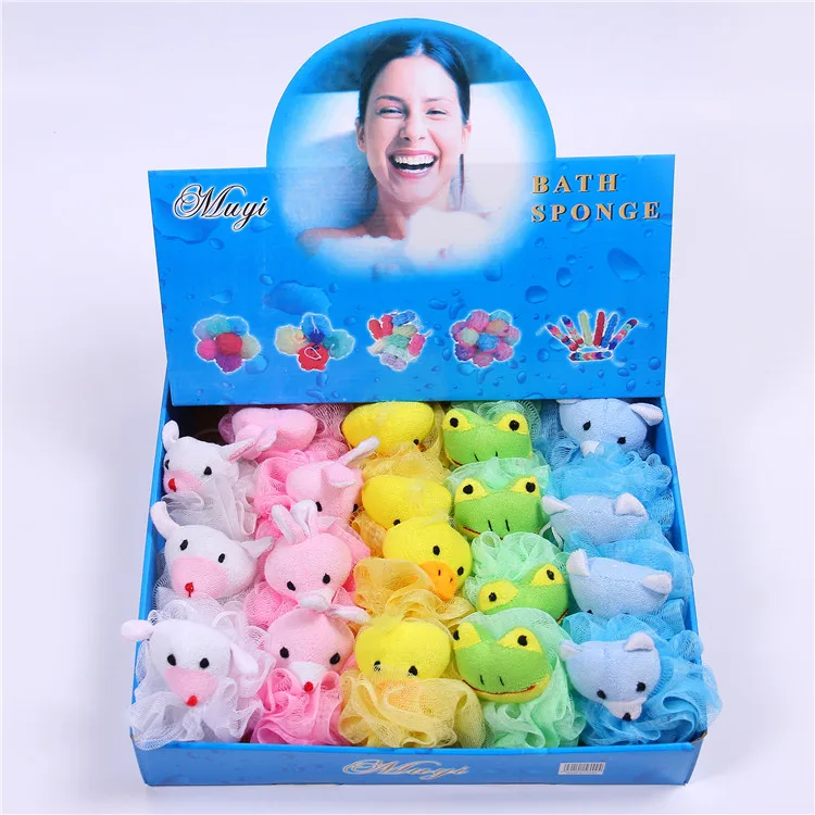 Распродажа, детские куклы, милые розовые животные, Детская губка для ванны, поддержка пены