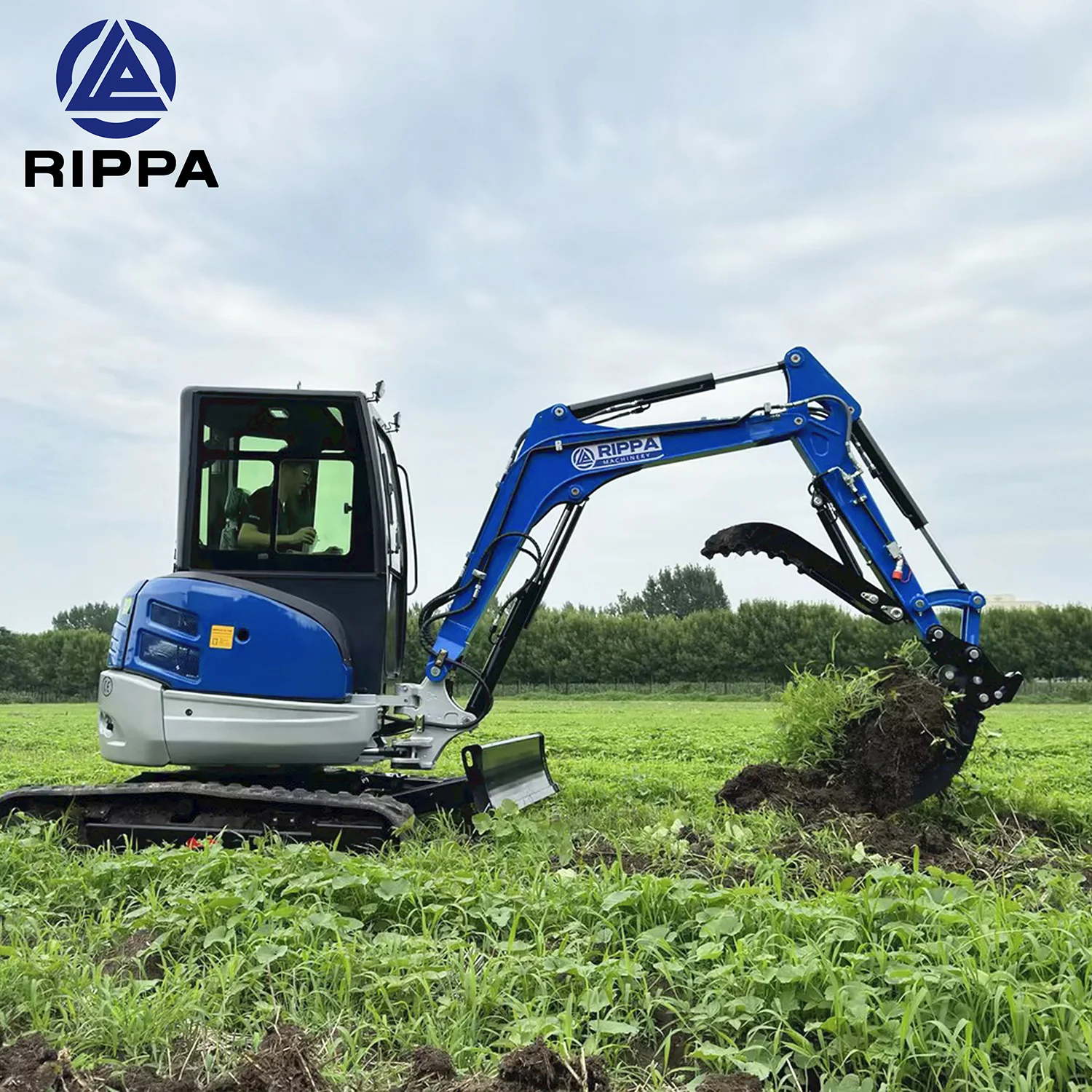Китайский экскаватор Rippa 2 тонны 3 дешевая цена мини-экскаватор небольшой