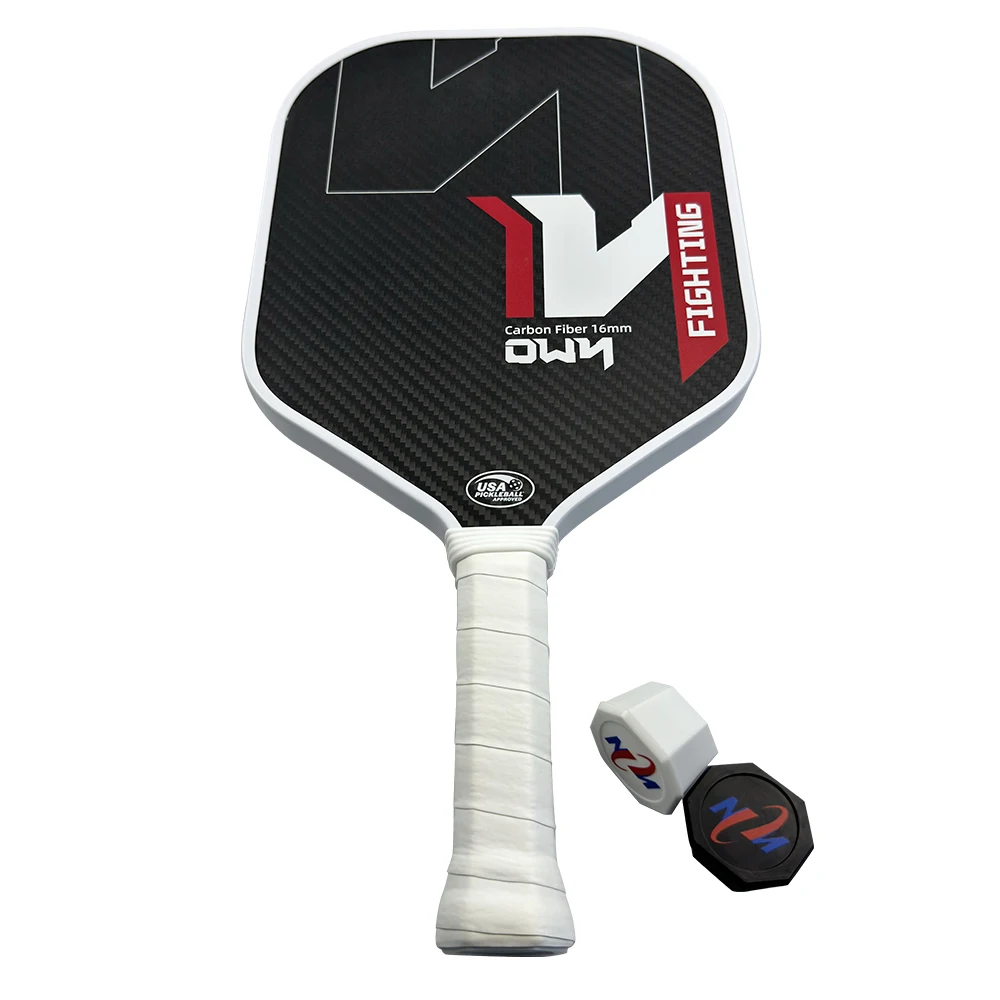 Thermoformed Raw Toray T700 3k Carbon Fiber Pickleball Paddle With 16 Mm Polypropylene Honeycomb Core Glass Fibre Pickleball Pad