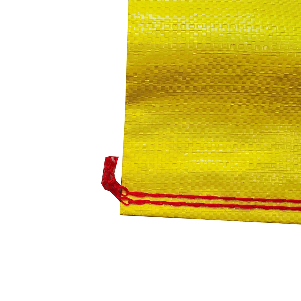 Peru Market Durable 50kg 100kg  White Yellow Printed PP Woven Bags Polypropylene Mineral Packaging Sacks Sacos Mineros