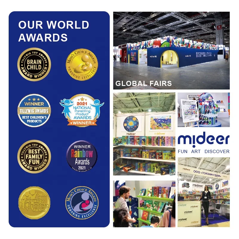 Mideer MD1166 mideer Colorful Magnetic Tiles - Marble Run 100PCS magnetic building block 3 d magnetic building tiles