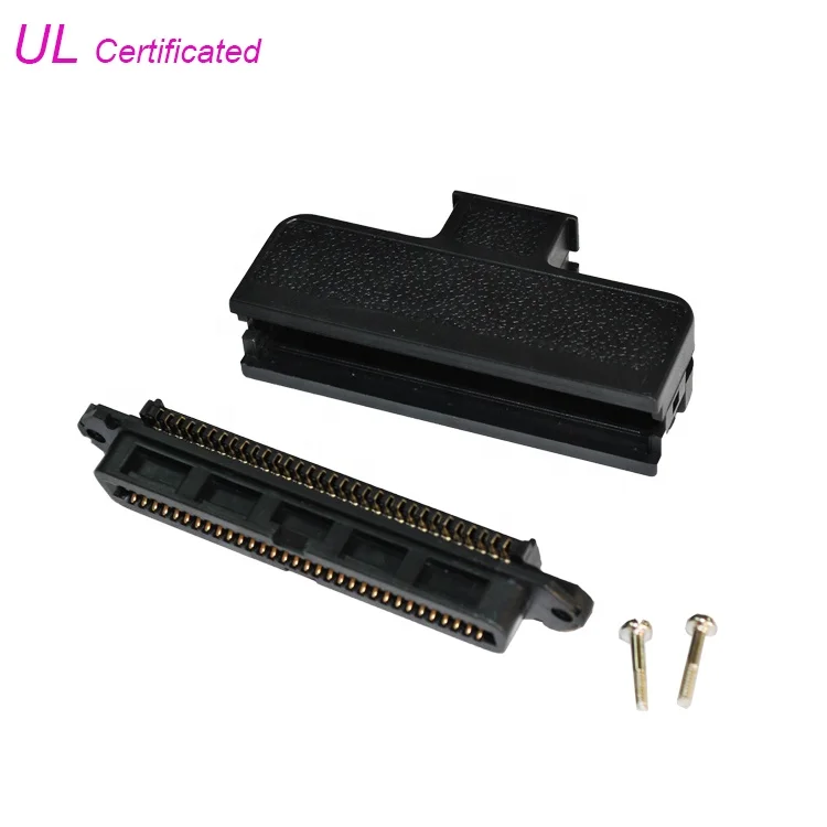 2.16mm pitch Female Receptacle IDC Centronic D-SUB Connector for cable to cable,  64Pin Centronics IDC Champ Connector