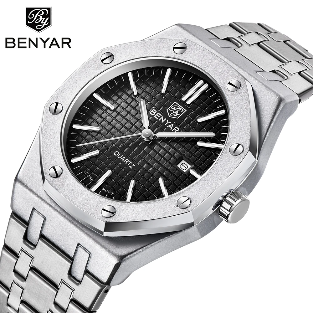 Fashion Sport Men Watches Hot Sell Chronograph stainless steel bracelet miyota movement Watch