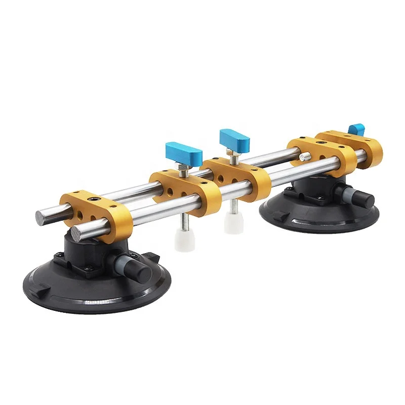 Amazon hot-selling 6inch double sucker Adjustable seam joint suction cup stone seam setter for kitchen countertop