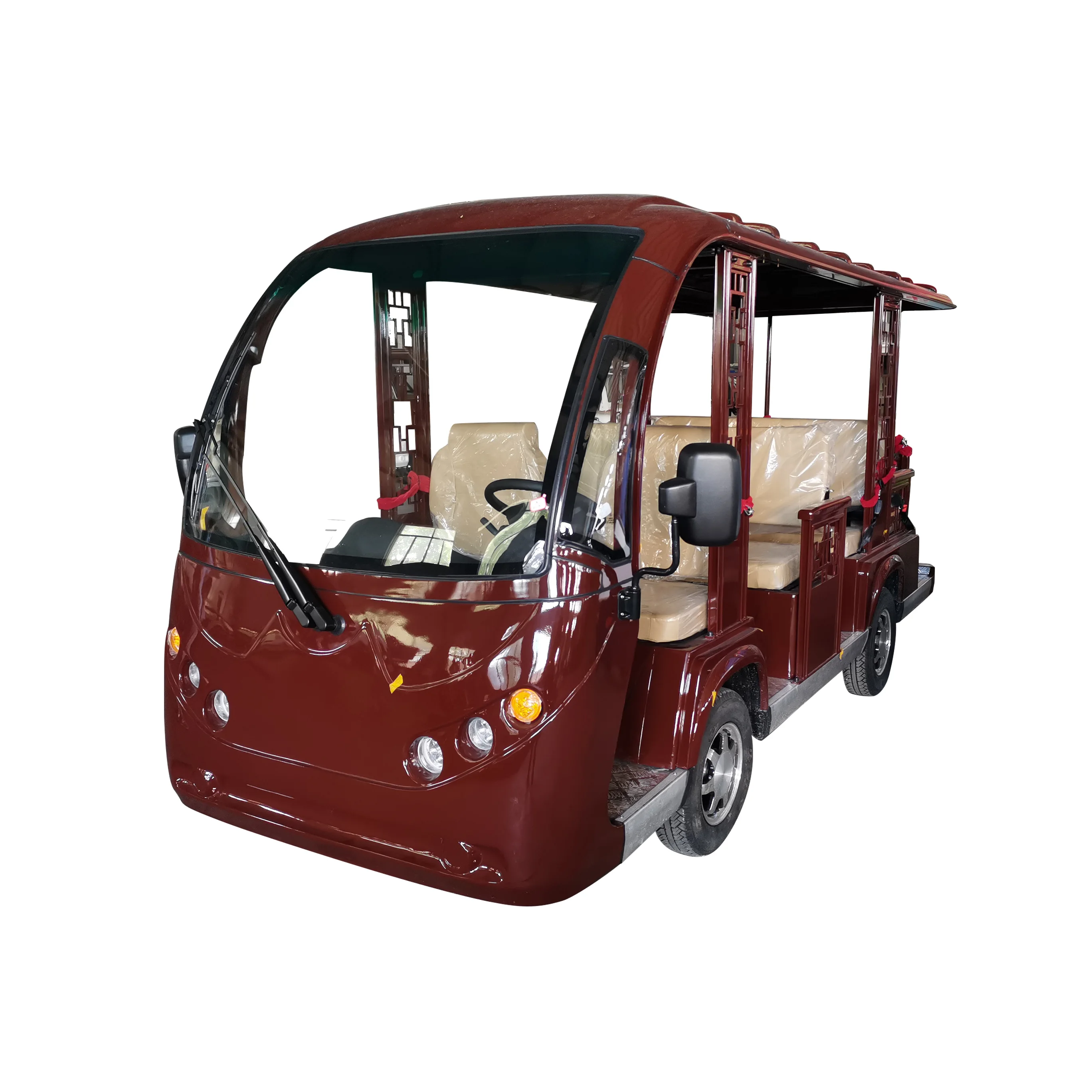 Beemotor Factory Electric Sightseeing Bus Sightseeing Bus Electric 8 Seats Vintage Buses For Sale