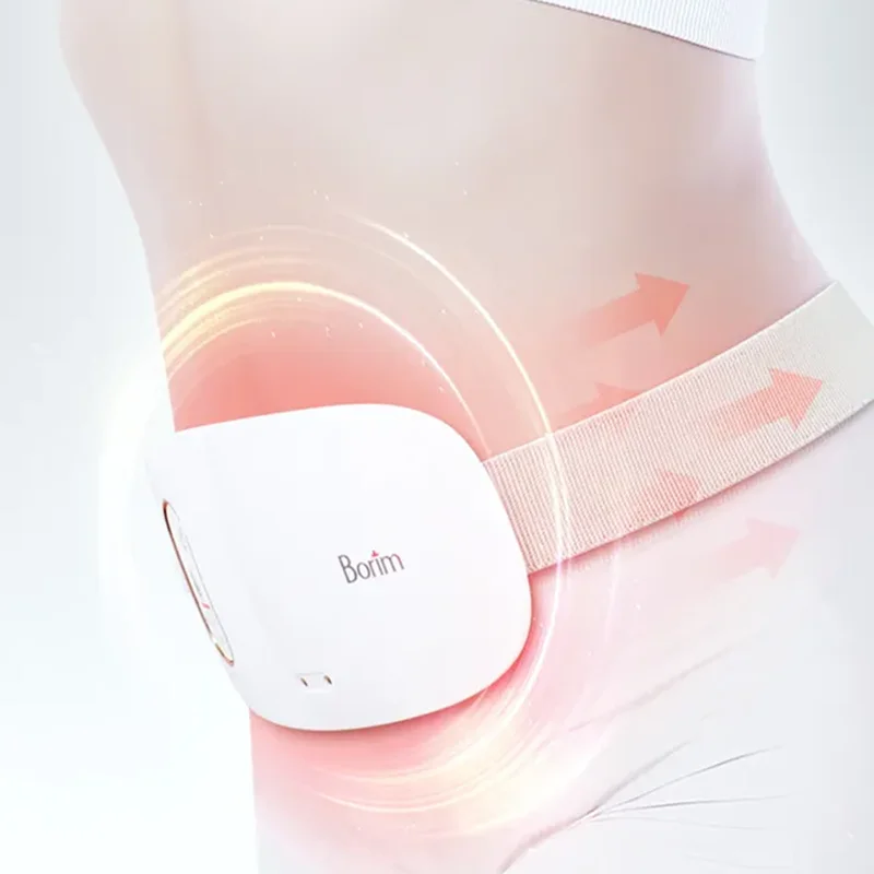 Factory Portable Cordless Vibrating Infrared Heat Waist Massager Heating Pad Wrap For Stomach