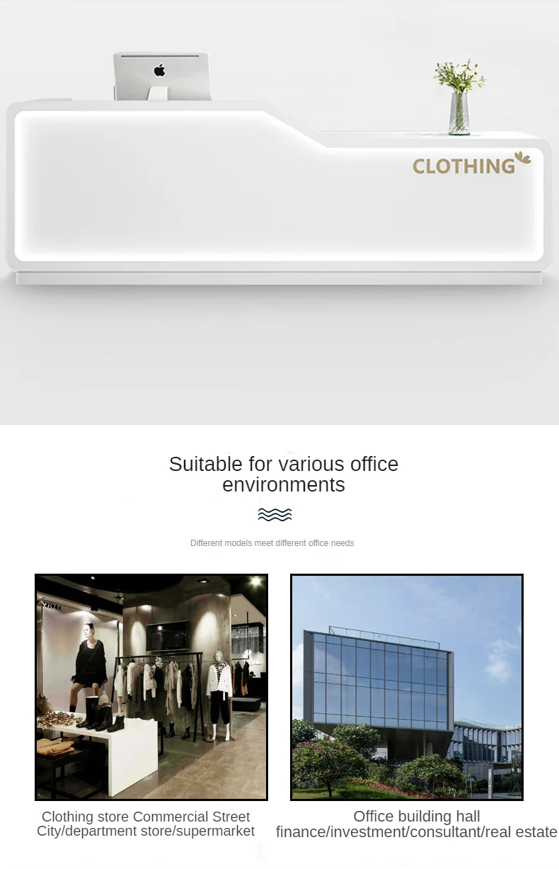 Современный салон по индивидуальному заказу выпечки Коммерческая офисная мебель кассовый аппарат красоты бар стойка регистрации