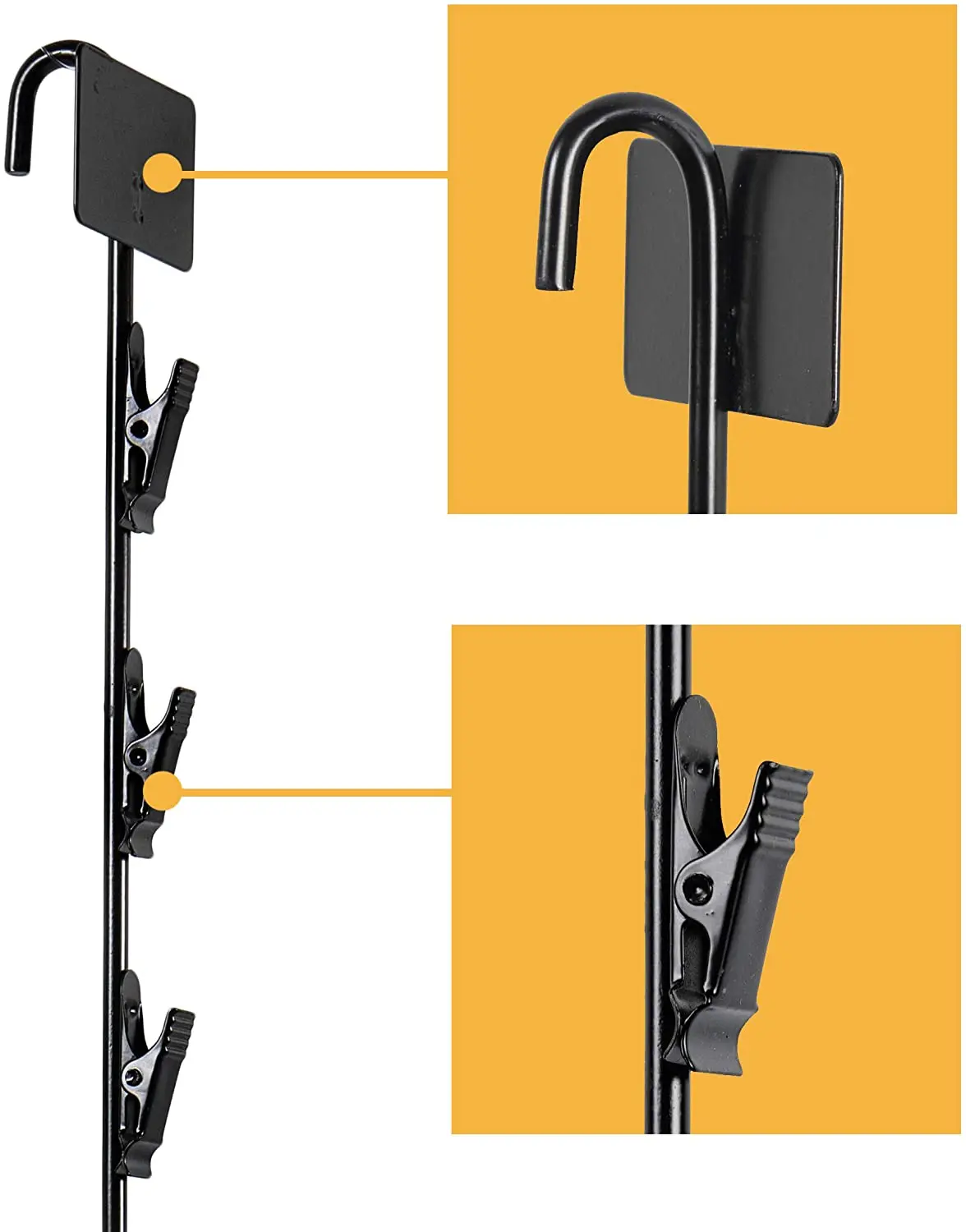 Metal Merchandising Plastic Display Hanging Clip Strips