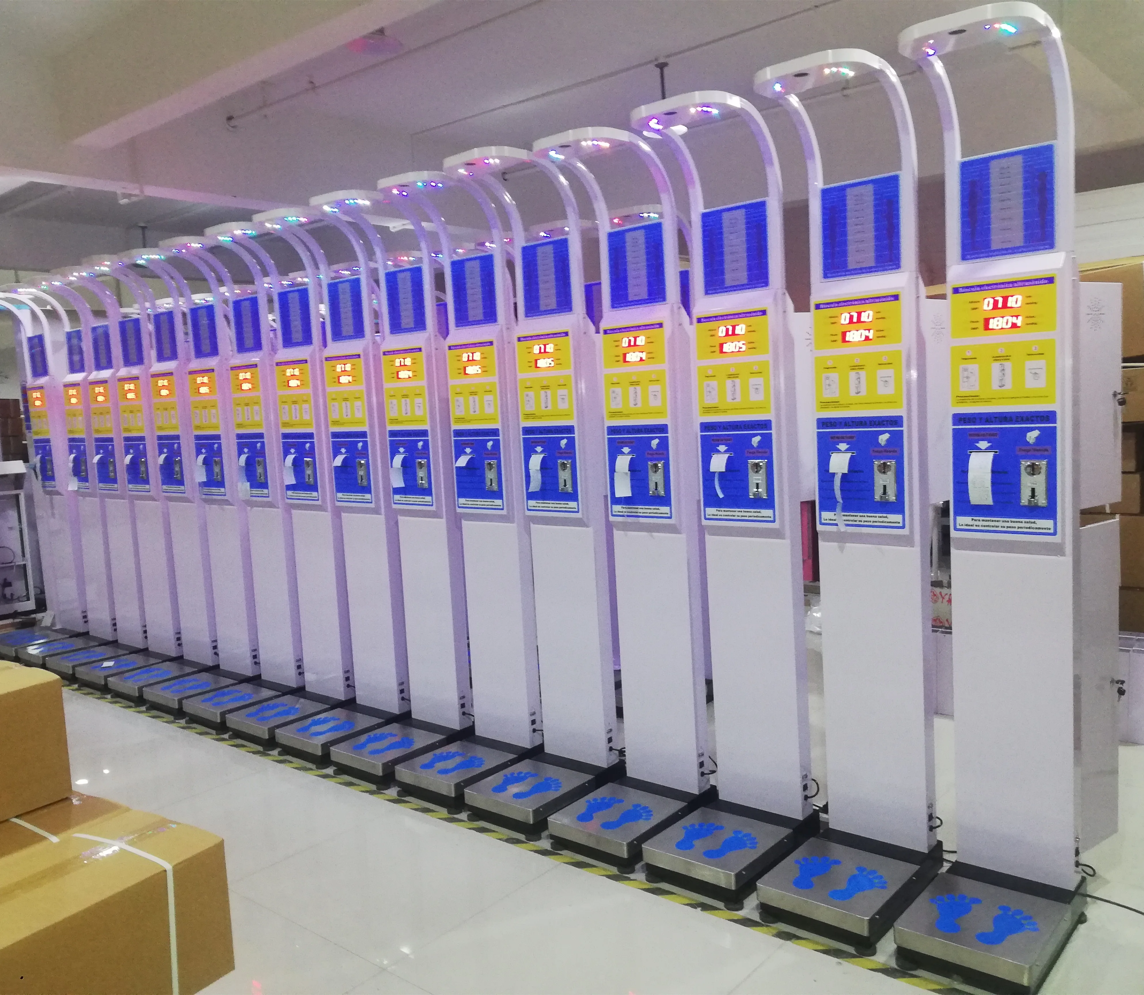 Ultrasonic Height weighing scale Measures weight and weight balance