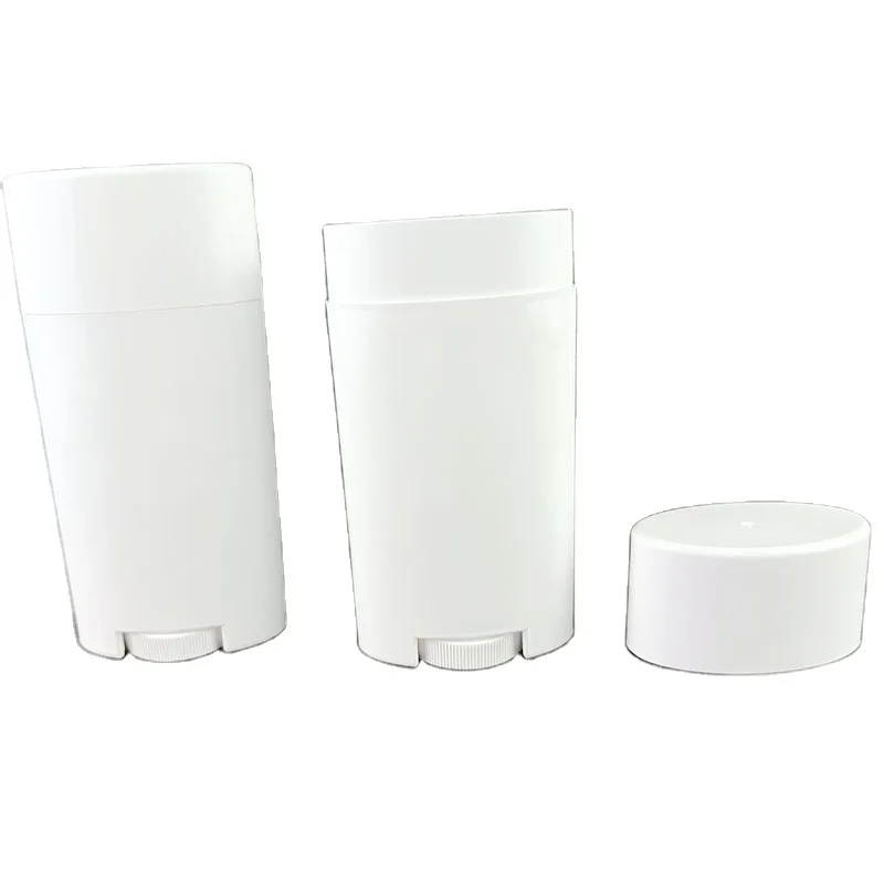 Plastic Container Soft Cosmetic Packaging Oval Flat Tube Deodorant Tube Package