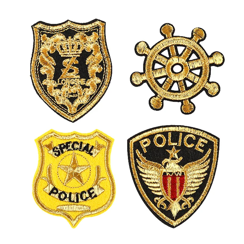 Wholesale custom logo high quality embroidery and badges garment velcro, repair jacket luxury felt patch