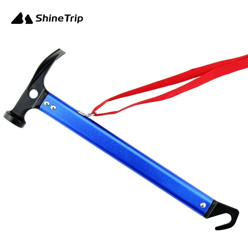 Tent peg hammer, camping hammer, multi-functional mountaineering camping hammer