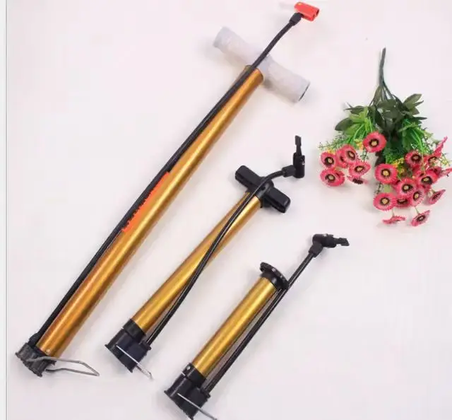 Portable steel mini bike tire hand pump bicycle air pump