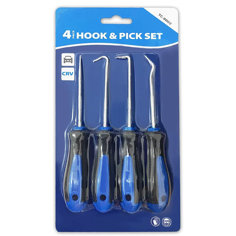 4PCS Hook and Pick Set O-Ring Seal Remover Craft Hobby Tool Oil Seal Screwdriver