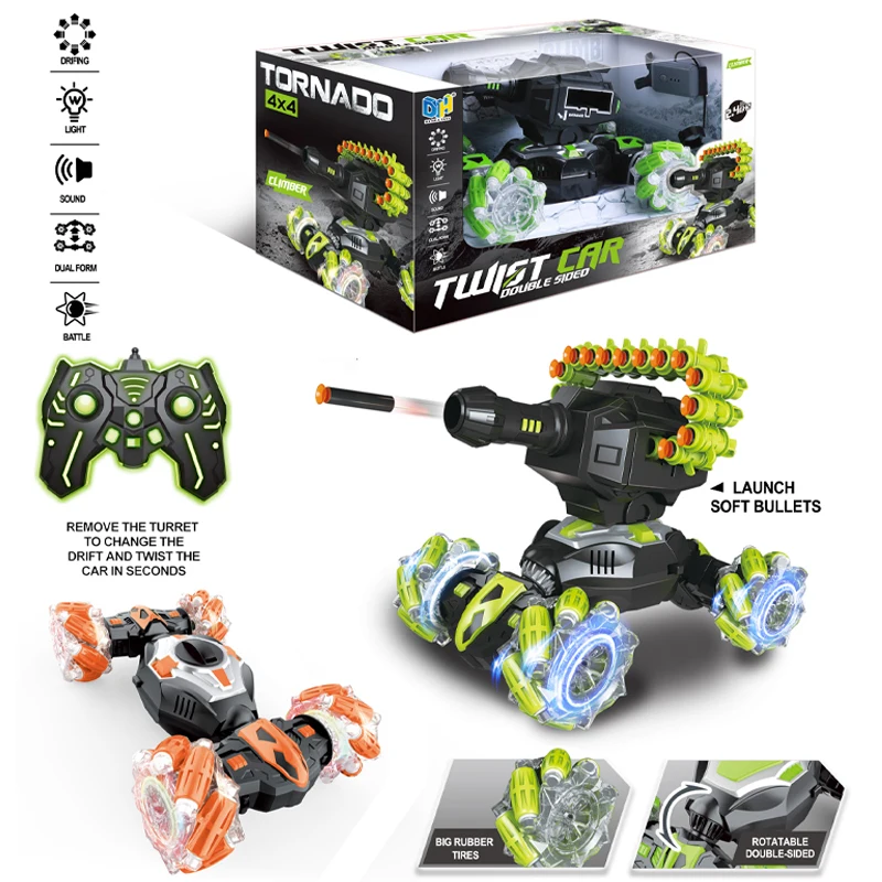 2.4GHz gesture RC car cross-country toy car remote control alloy rock climbing car with Drift sideways lights and music