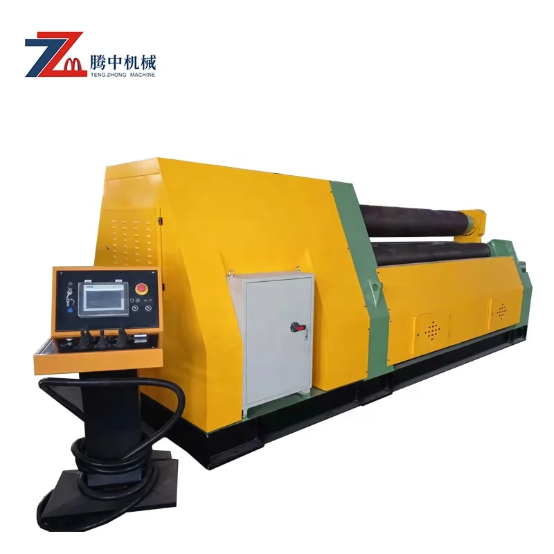 4 rolls plate auto iron cnc cone rolled steel machine cold automatic electric rolling machines W12 20*2500
