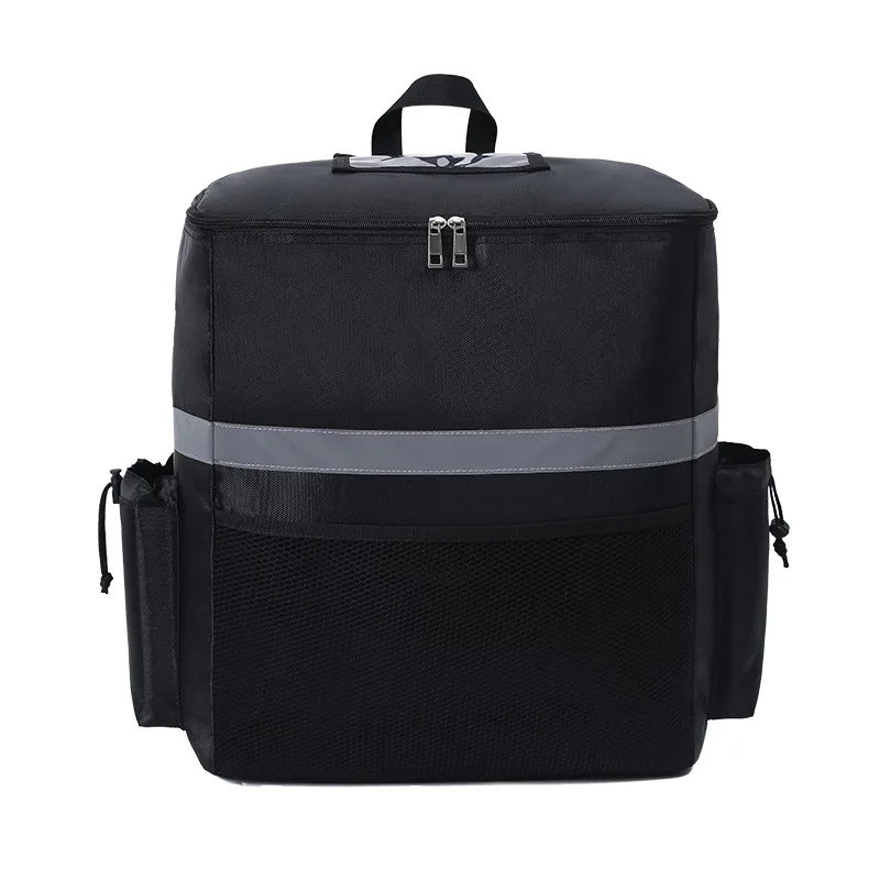 Professional Restaurants Insulated Food Delivery Bag with Support Frame and Plastic Bottom Plate