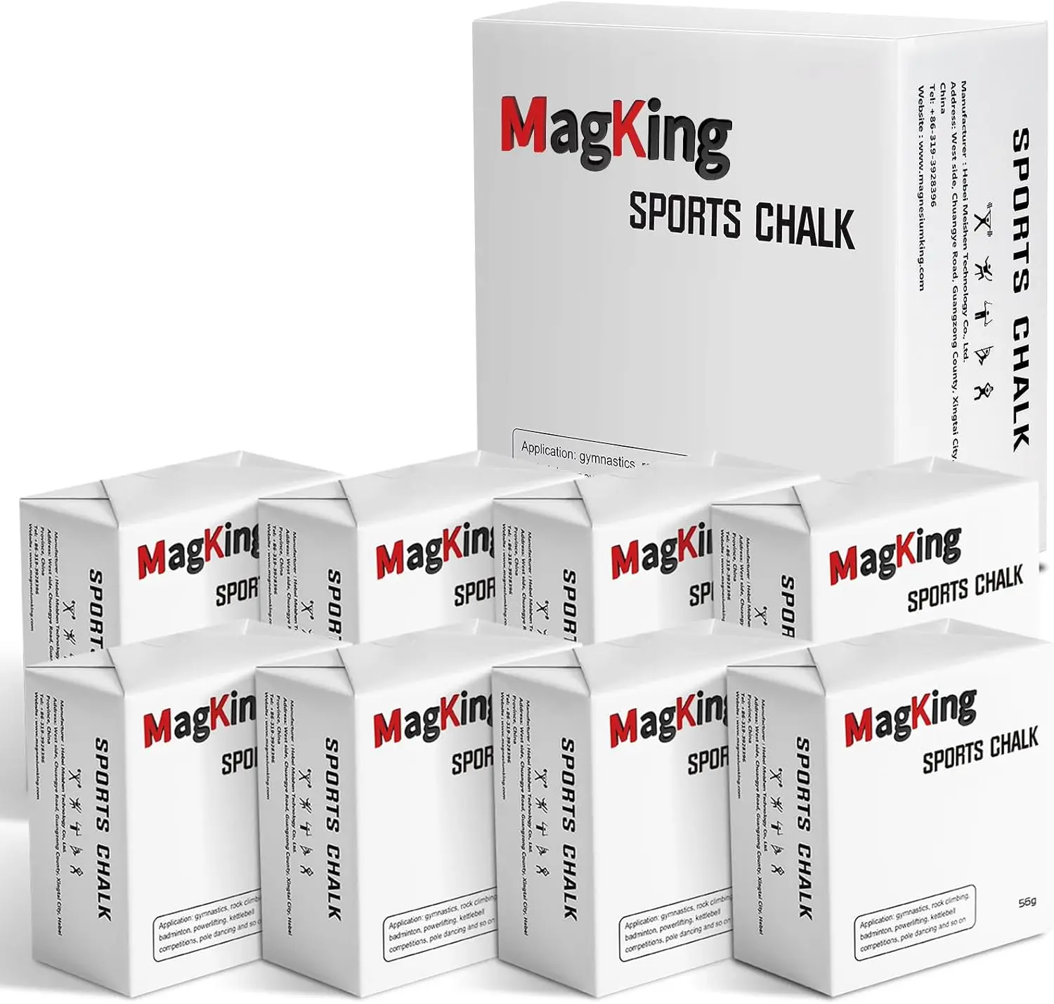 8 blcoks pure magnesium carbonate chalk block