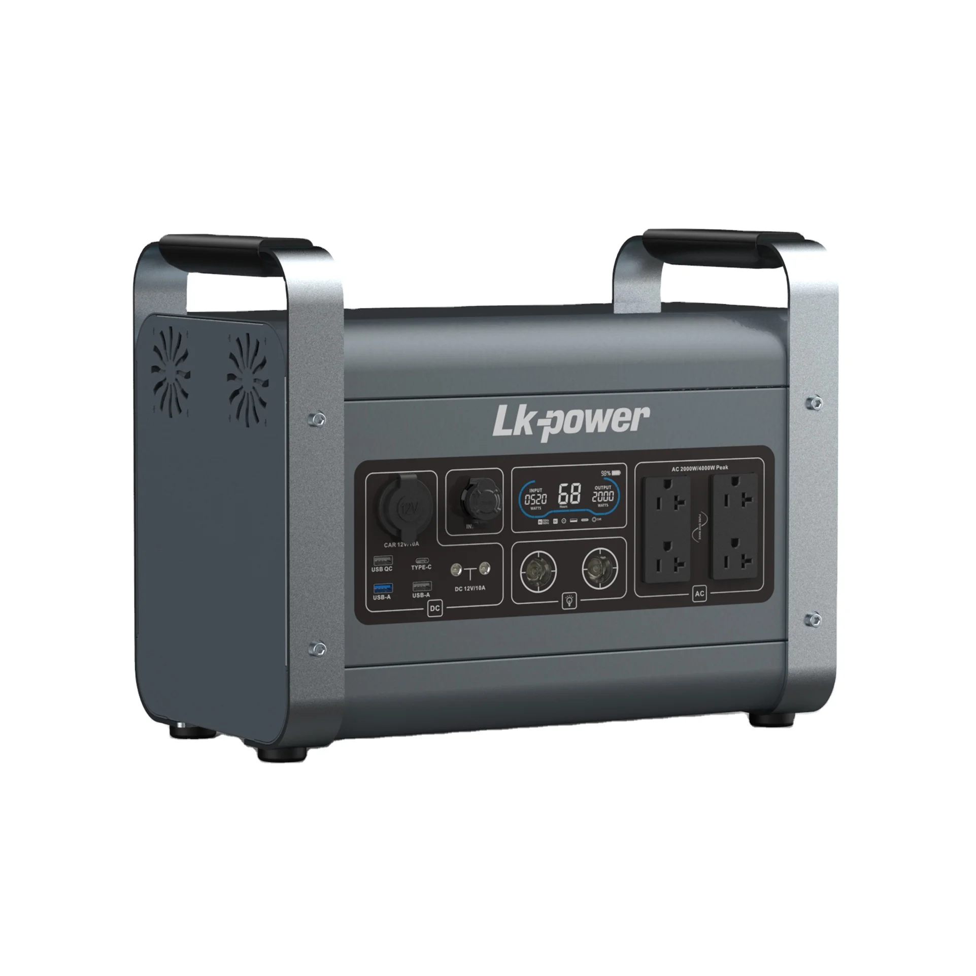 Внутренний внешний аккумулятор резервного копирования 2000W 110V портативный солнечный генератор энергии