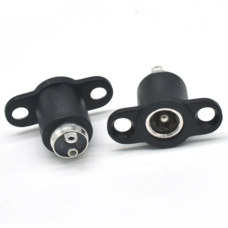 DC-101 Chassis Panel Mount DC Power Jack 5.5*2.1 5.5*2.5 Screw Panel Mount DC Power Socket