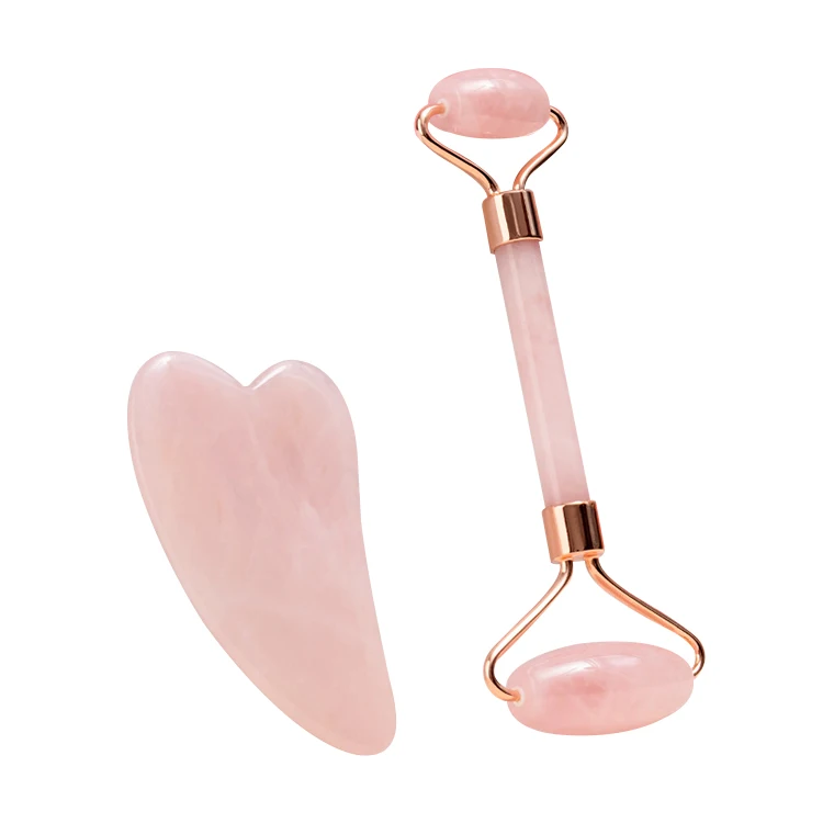 Jade Facial Massage Roller Natural Massager Cucumber Sand Scraper Set Lifting Beauty Slimming green aventurine gua sha