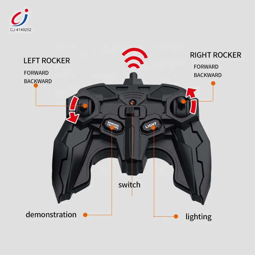 Chengji juguetes 2.4ghz 6CH radio control acrobatics stunt car double sided 360 rotation boy remote controlled super stunt car